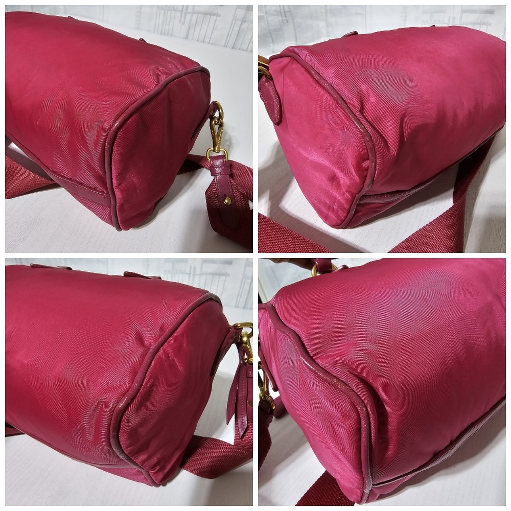 Prada Bauletto Baguettes Nylon Bag Pink - Picture 12 of 13